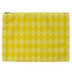 Yellow Diamonds Cosmetic Bag (XXL) Front