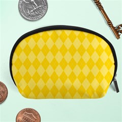 Yellow Diamonds Accessory Pouch (large) by ArtsyWishy