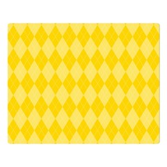 Yellow Diamonds Double Sided Flano Blanket (large) by ArtsyWishy