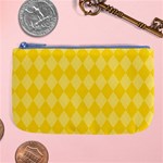 Yellow Diamonds Large Coin Purse Front