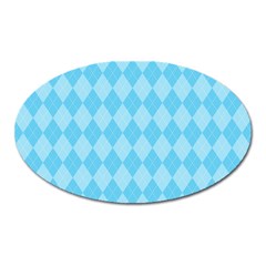 Baby Blue Design Oval Magnet by ArtsyWishy