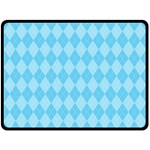 Baby Blue Design Double Sided Fleece Blanket (Large)  80 x60  Blanket Front