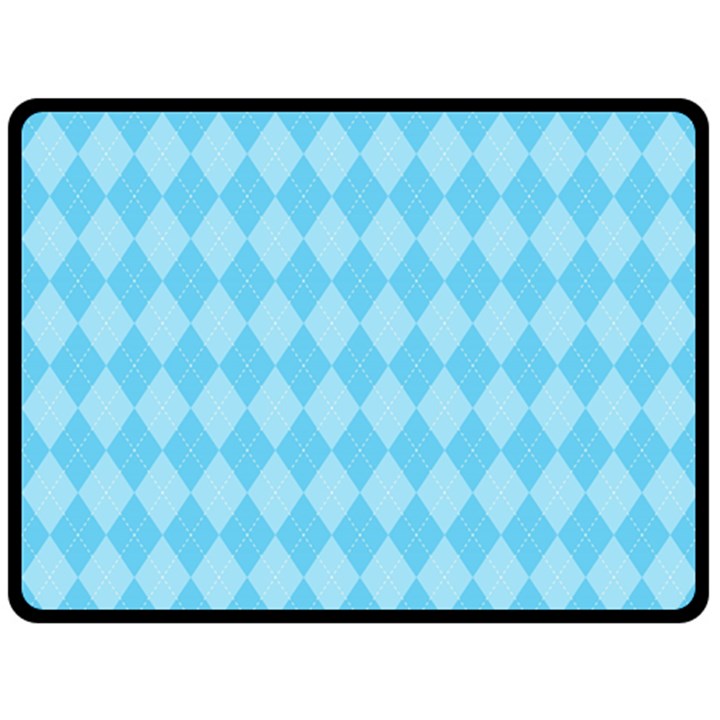 Baby Blue Design Double Sided Fleece Blanket (Large) 