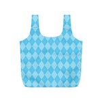 Baby Blue Design Full Print Recycle Bag (S) Front