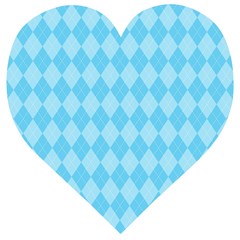 Baby Blue Design Wooden Puzzle Heart by ArtsyWishy