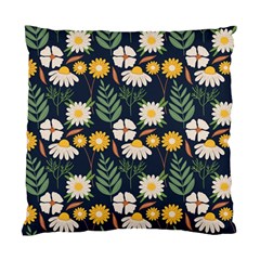 Flower Grey Pattern Floral Standard Cushion Case (one Side)