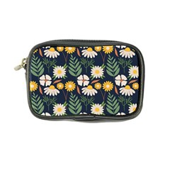 Flower Grey Pattern Floral Coin Purse