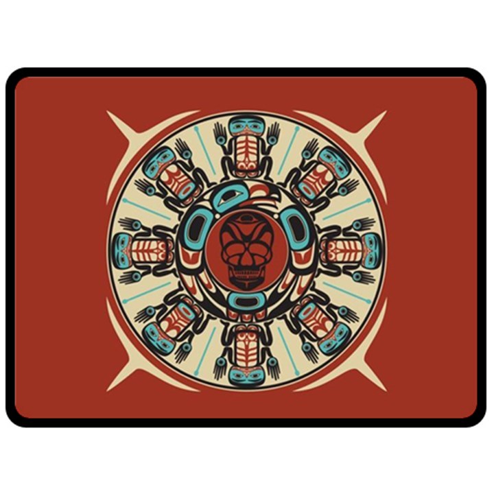 Grateful-dead-pacific-northwest-cover Double Sided Fleece Blanket (Large) 