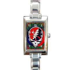 Grateful Dead - Rectangle Italian Charm Watch by Sapixe