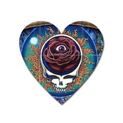 Grateful-dead-ahead-of-their-time Heart Magnet by Sapixe