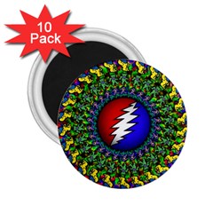 Grateful Dead 2 25  Magnets (10 Pack)  by Sapixe