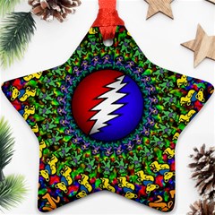 Grateful Dead Star Ornament (two Sides) by Sapixe