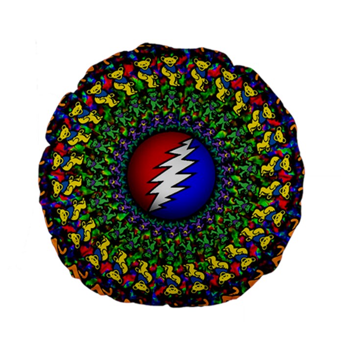 Grateful Dead Standard 15  Premium Flano Round Cushions