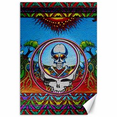 Grateful Dead Wallpapers Canvas 12  X 18  by Sapixe