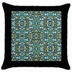 Stones Ornament Mosaic Print Pattern Throw Pillow Case (black) by dflcprintsclothing