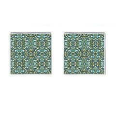 Stones Ornament Mosaic Print Pattern Cufflinks (square)