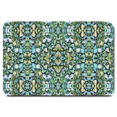 Stones Ornament Mosaic Print Pattern Large Doormat 