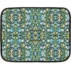 Stones Ornament Mosaic Print Pattern Fleece Blanket (mini)