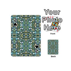 Stones Ornament Mosaic Print Pattern Playing Cards 54 Designs (mini) by dflcprintsclothing