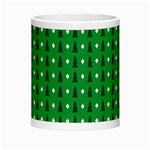 Green Christmas Tree Pattern Background Morph Mugs Center