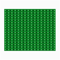 Green Christmas Tree Pattern Background Small Glasses Cloth (2 Sides) by Amaryn4rt