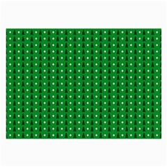 Green Christmas Tree Pattern Background Large Glasses Cloth (2 Sides) by Amaryn4rt