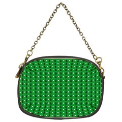 Green Christmas Tree Pattern Background Chain Purse (one Side) by Amaryn4rt