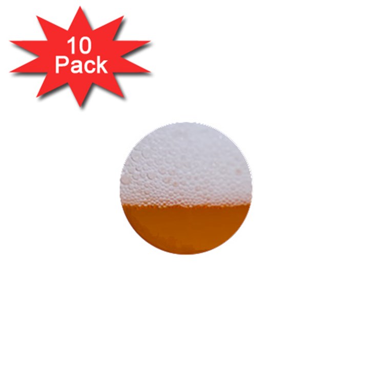 Beer Foam Bubbles Alcohol  Glass 1  Mini Buttons (10 pack) 