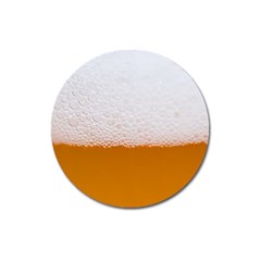 Beer Foam Bubbles Alcohol  Glass Magnet 3  (round) by Amaryn4rt