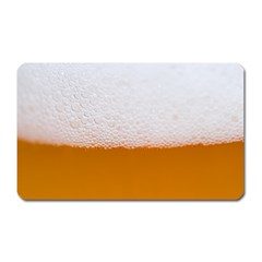 Beer Foam Bubbles Alcohol  Glass Magnet (rectangular) by Amaryn4rt