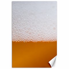 Beer Foam Bubbles Alcohol  Glass Canvas 20  X 30  by Amaryn4rt