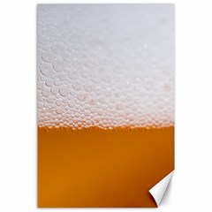 Beer Foam Bubbles Alcohol  Glass Canvas 24  X 36  by Amaryn4rt