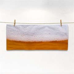 Beer Foam Bubbles Alcohol  Glass Hand Towel by Amaryn4rt