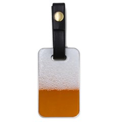 Beer Foam Bubbles Alcohol  Glass Luggage Tag (one Side) by Amaryn4rt