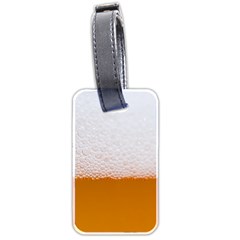 Beer Foam Bubbles Alcohol  Glass Luggage Tag (two Sides) by Amaryn4rt