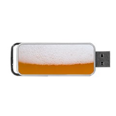 Beer Foam Bubbles Alcohol  Glass Portable Usb Flash (two Sides) by Amaryn4rt