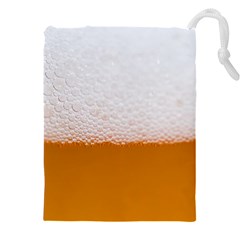 Beer Foam Bubbles Alcohol  Glass Drawstring Pouch (5xl) by Amaryn4rt