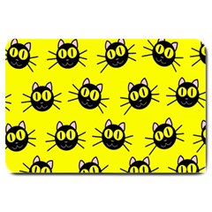 Cats Heads Pattern Design Large Doormat  by Amaryn4rt