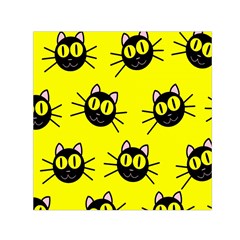 Cats Heads Pattern Design Small Satin Scarf (square) by Amaryn4rt