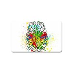 Brain Mind Psychology Idea Hearts Magnet (Name Card) Front