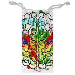 Brain Mind Psychology Idea Hearts Jewelry Bag by Amaryn4rt