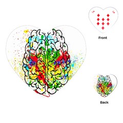 Brain Mind Psychology Idea Hearts Playing Cards Single Design (heart) by Amaryn4rt