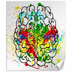 Brain Mind Psychology Idea Hearts Canvas 20  X 24  by Amaryn4rt