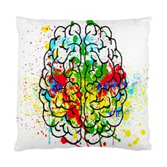 Brain Mind Psychology Idea Hearts Standard Cushion Case (one Side) by Amaryn4rt