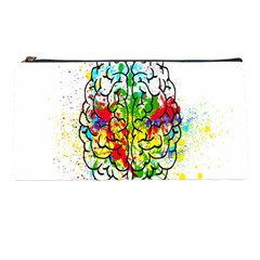 Brain Mind Psychology Idea Hearts Pencil Case by Amaryn4rt