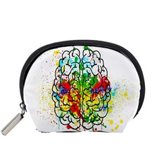 Brain Mind Psychology Idea Hearts Accessory Pouch (small) by Amaryn4rt