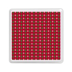 Snowflake Christmas Tree Pattern Memory Card Reader (square) by Amaryn4rt