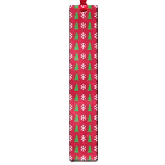 Snowflake Christmas Tree Pattern Large Book Marks by Amaryn4rt