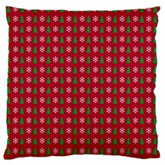 Snowflake Christmas Tree Pattern Standard Flano Cushion Case (two Sides) by Amaryn4rt