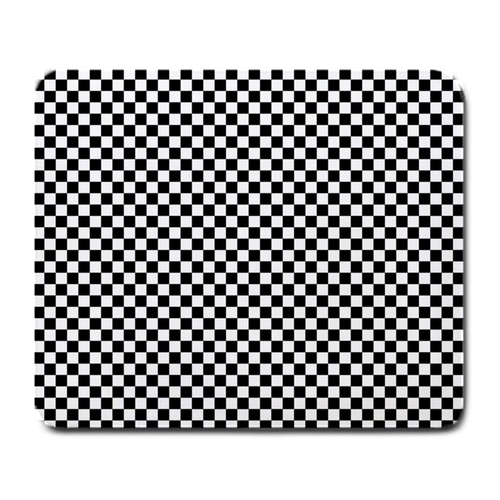 Black And White Checkerboard Background Board Checker Large Mousepads